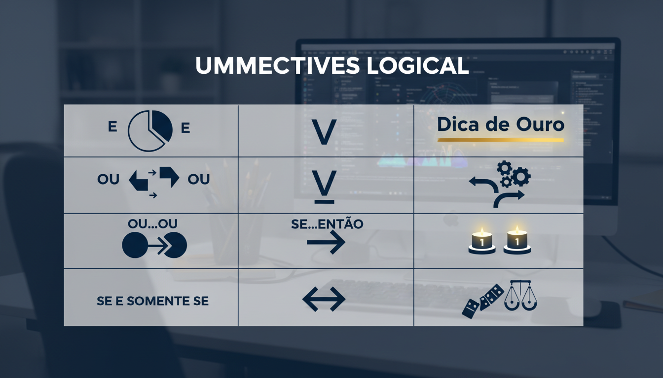 Guia de Proposições Lógicas: Como Identificar Conectivos em Questões de Concurso